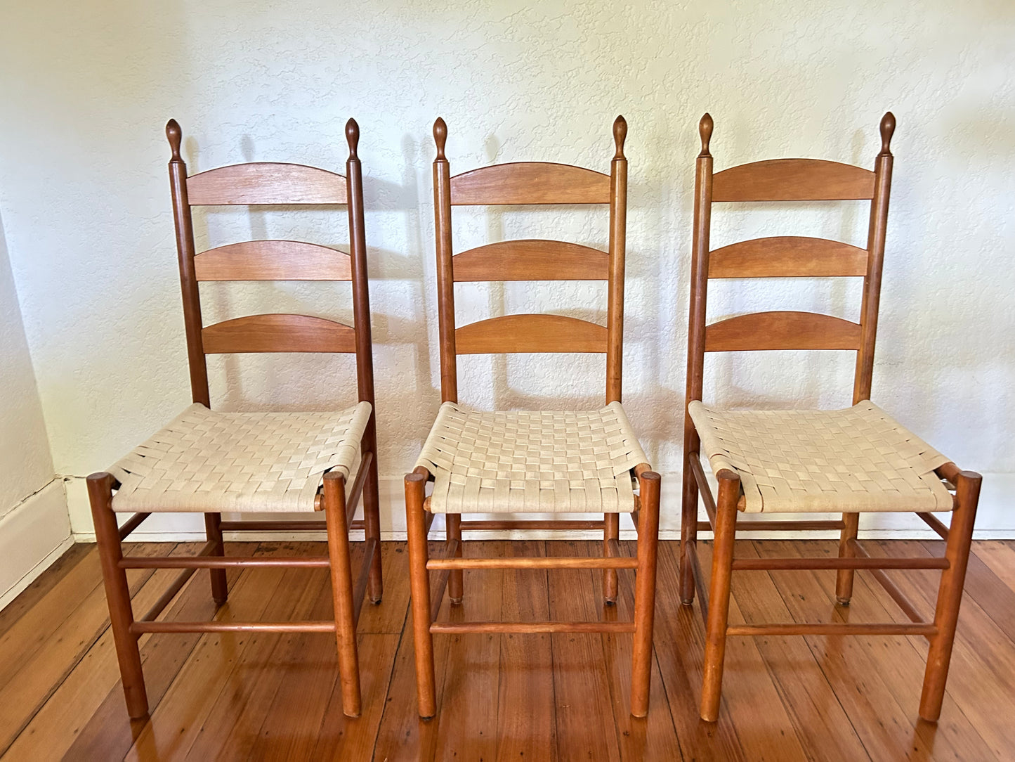 Shaker Style Ladderback Chairs - Six Available