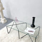 Geometric Glass Top Coffee Table