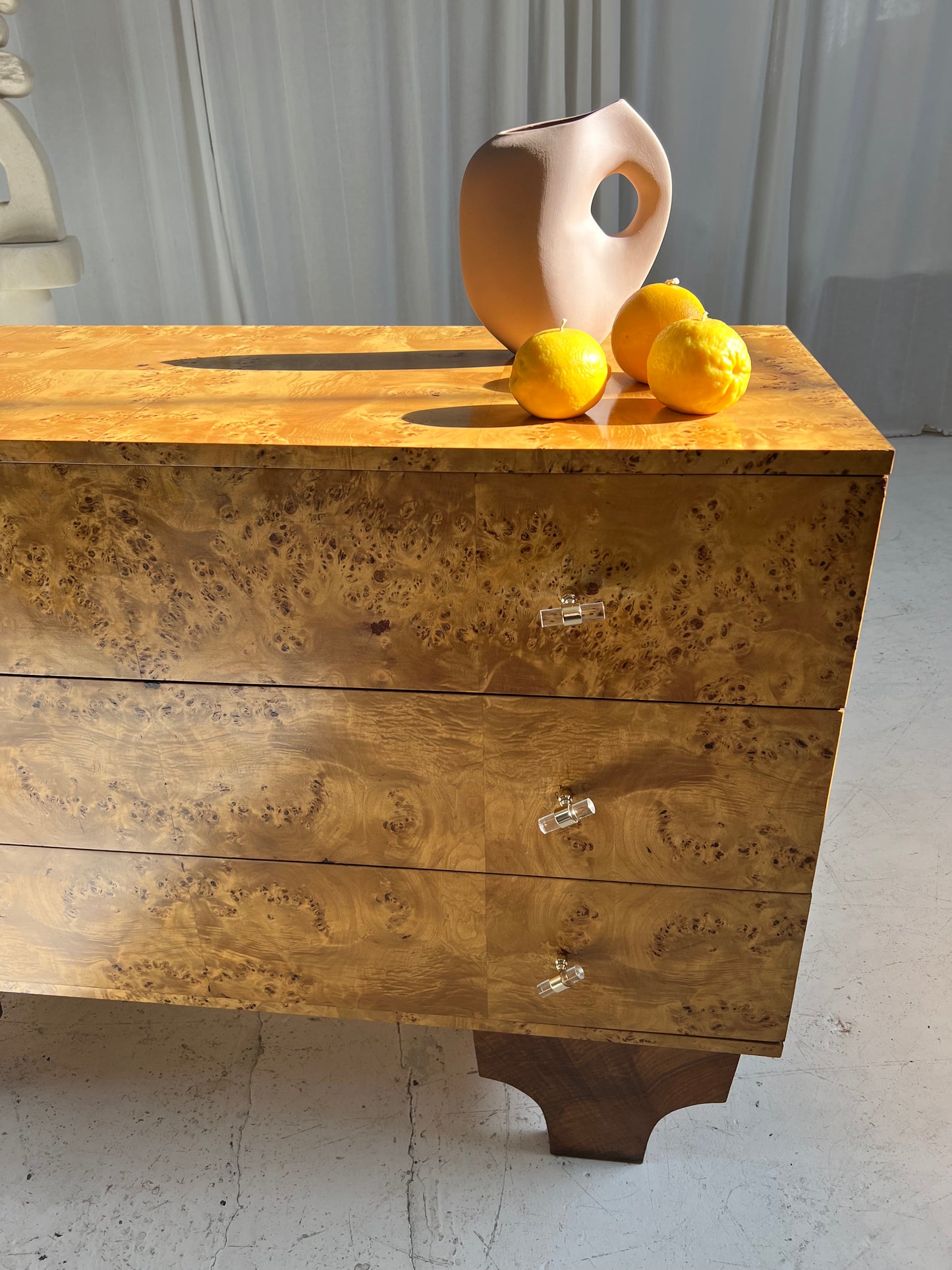 - Walnut Birds Eye Burl Drawers