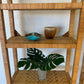 Vintage Rattan Bookshelf