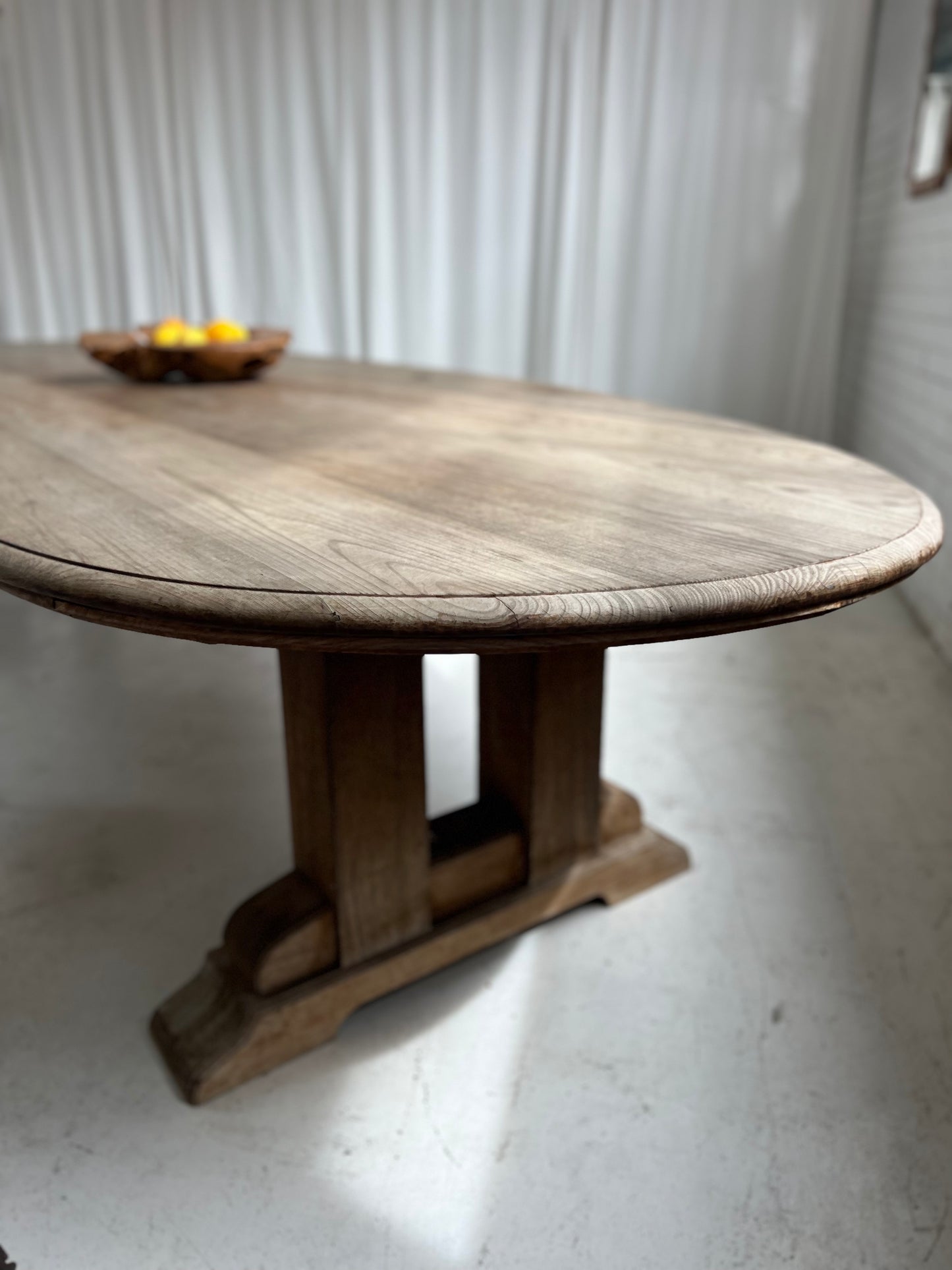 Custom Large Wooden Curved Table