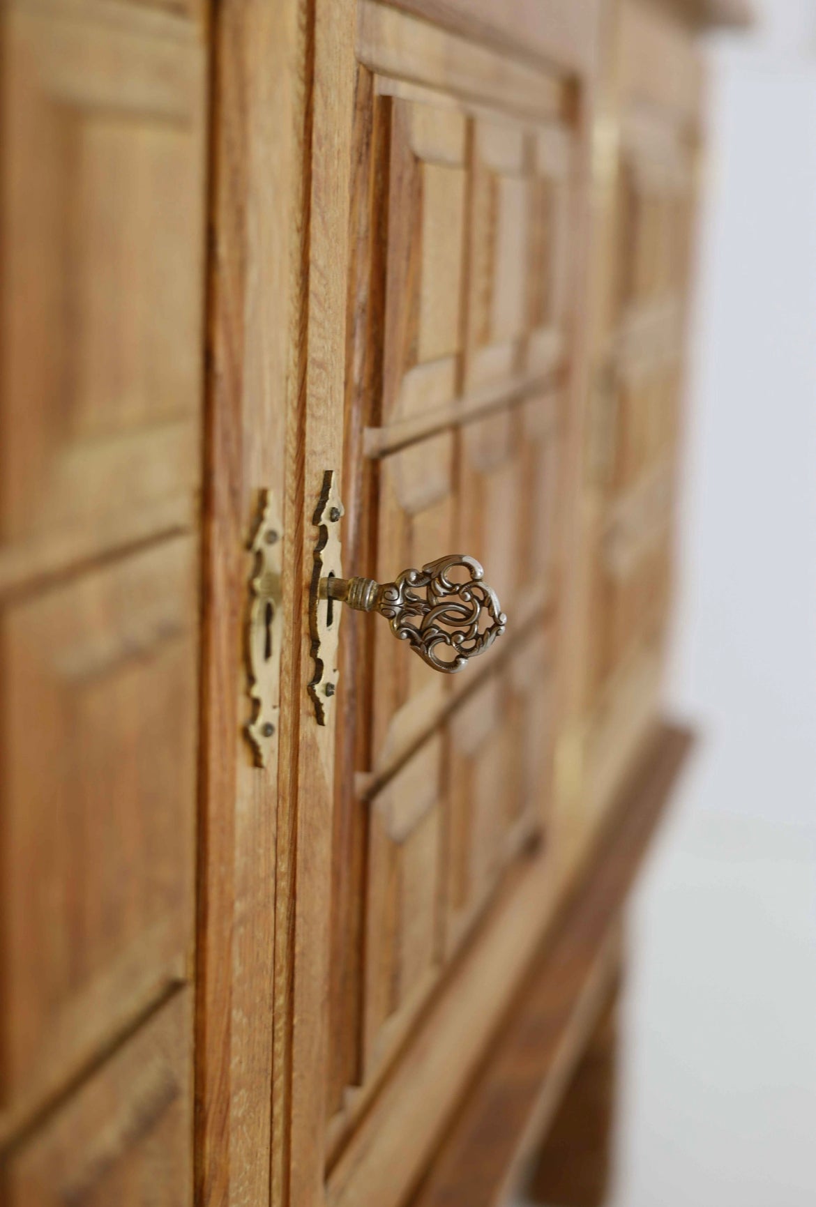 - Mid Century Brutalist Oak Sideboard