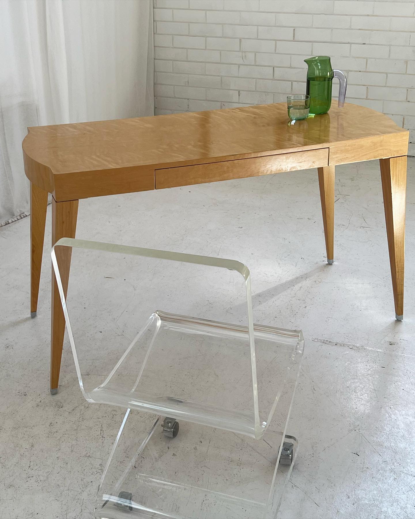 - Light Wooden Desk/Console Table