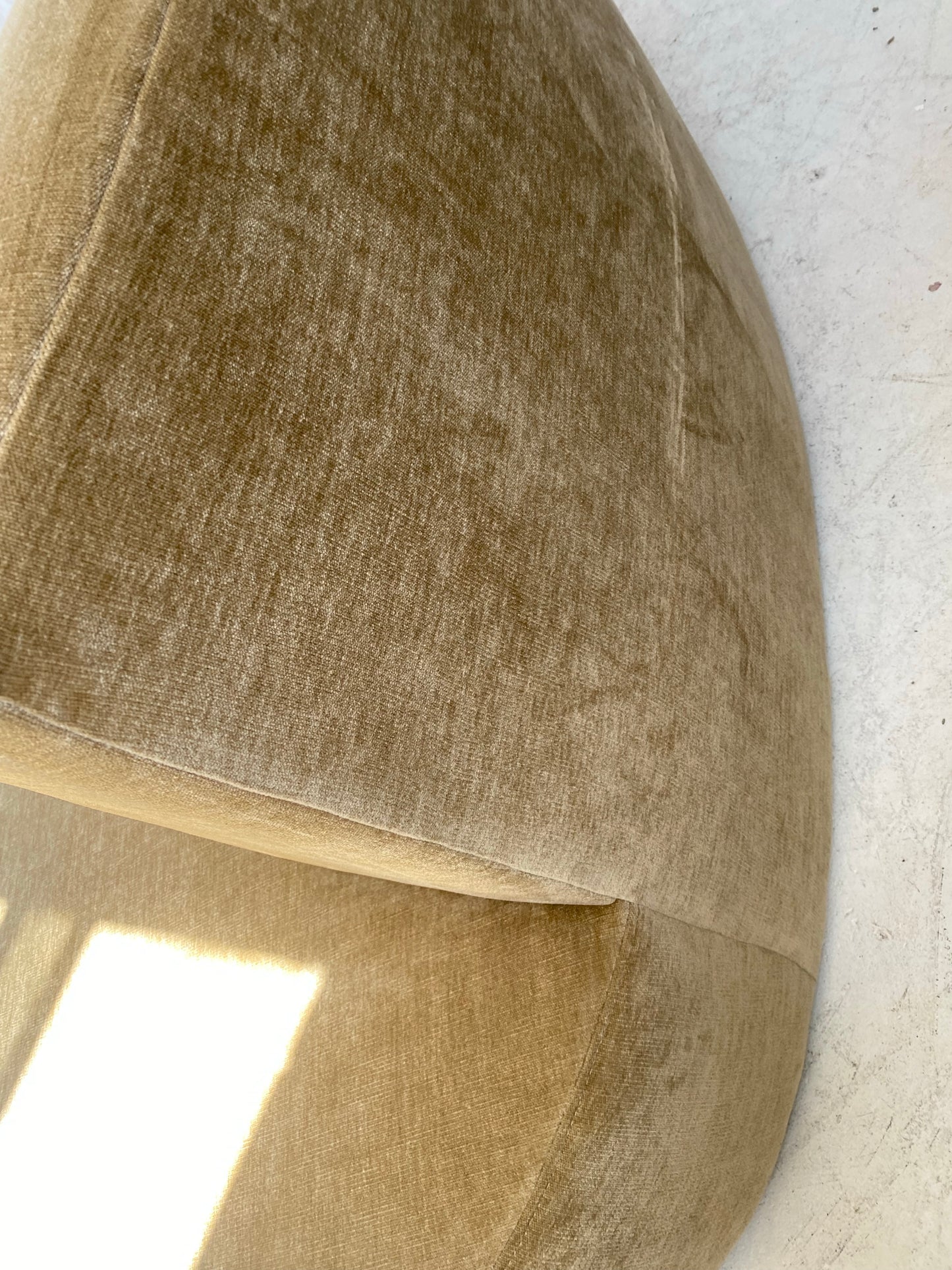 Fawn Velvet Curvy Modular Sofa