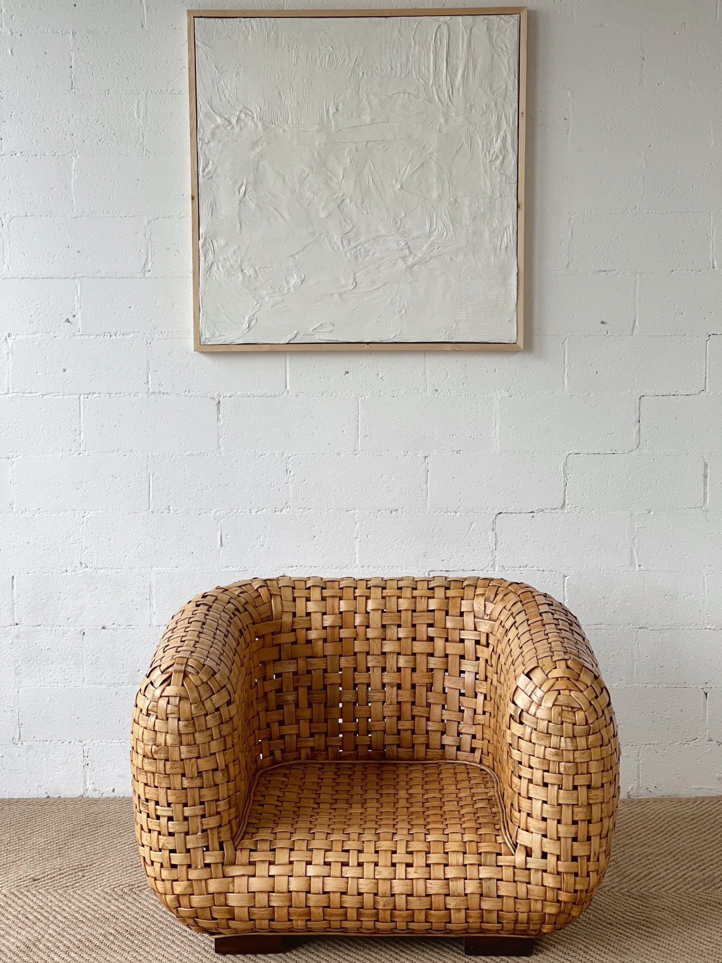 Chubby Woven Rattan Lounge Chair