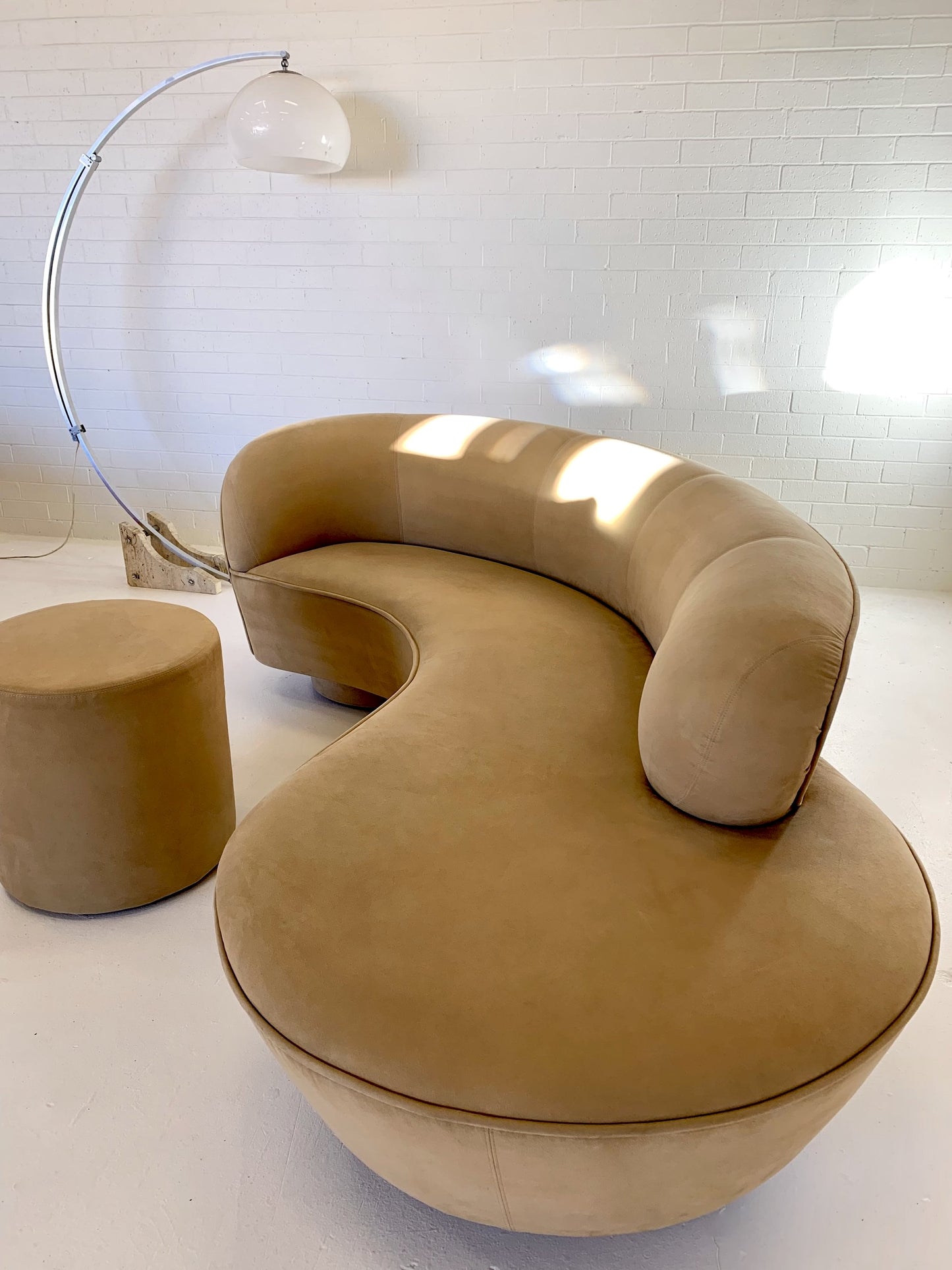 Stunning Curved Sofa and Ottoman