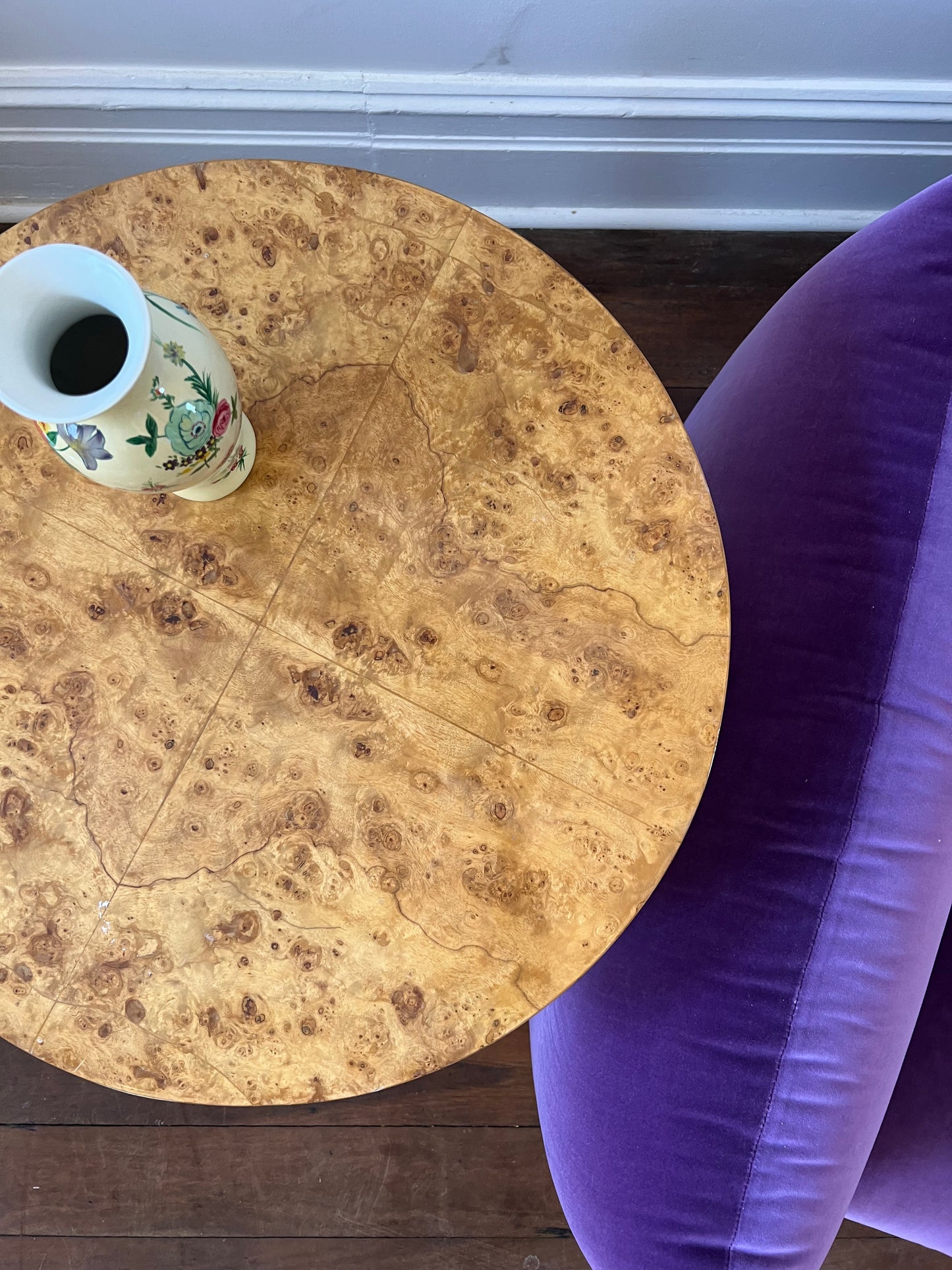 - Vintage Burl Side Table