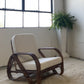 Classic Cane Pretzel Chair in Boucle - Two Available