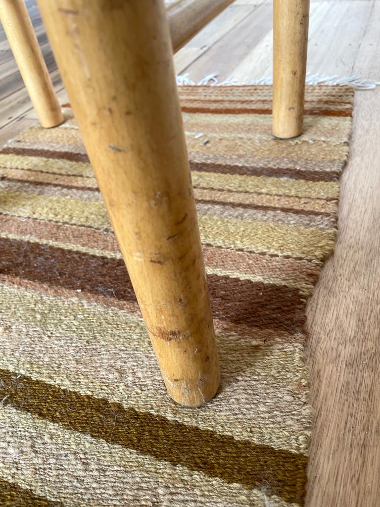 Vintage timber rush dining chairs