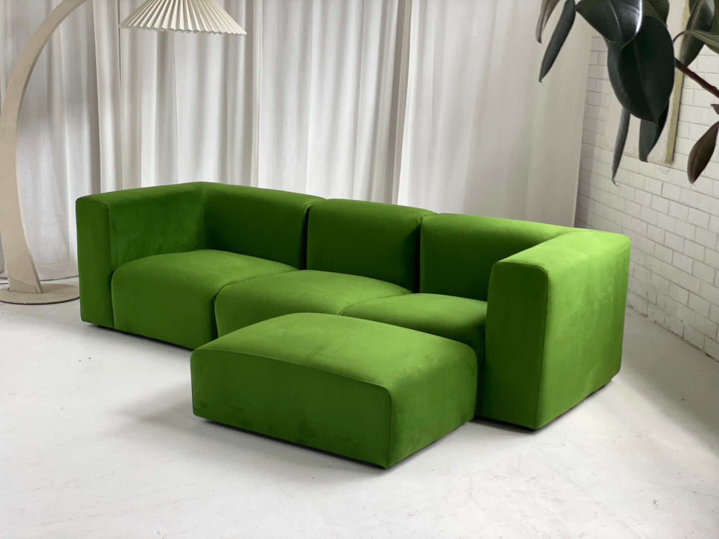 Mohair Velvet Modular Sofa