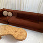 Vintage Fler Choc Velvet Modular Sofa / Bed
