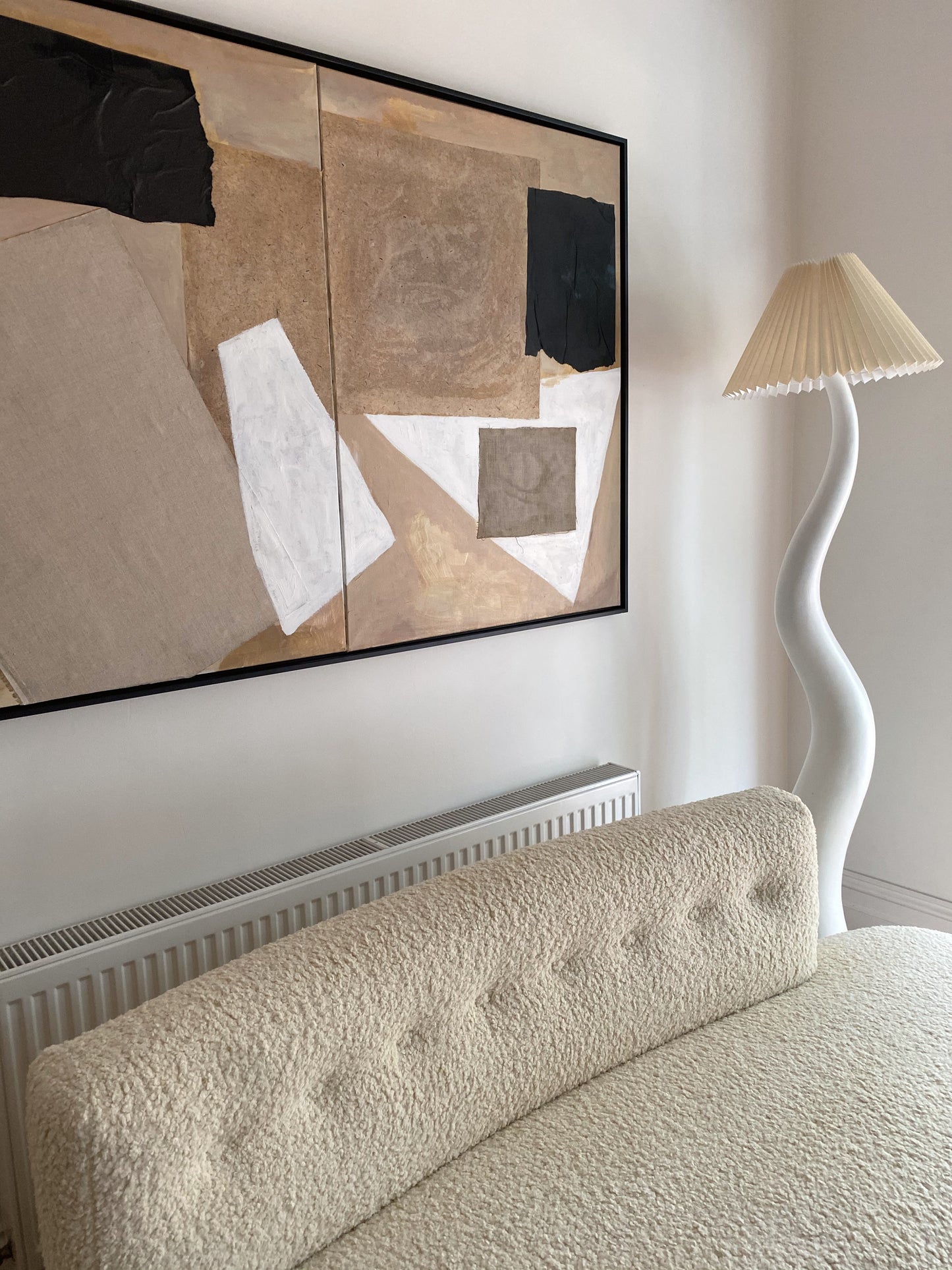 Custom Made Vintage Curved Sofa