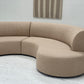 Curved Boucle Modular Sofa