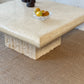 Square Fossil Stone Coffee Table