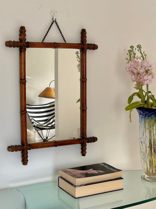 1940s French Chinoiserie Mirror