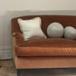 - Custom British Howard & Sons-Style Sofa in Ginger Velvet