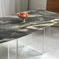 Custom Lucite Marbled Table