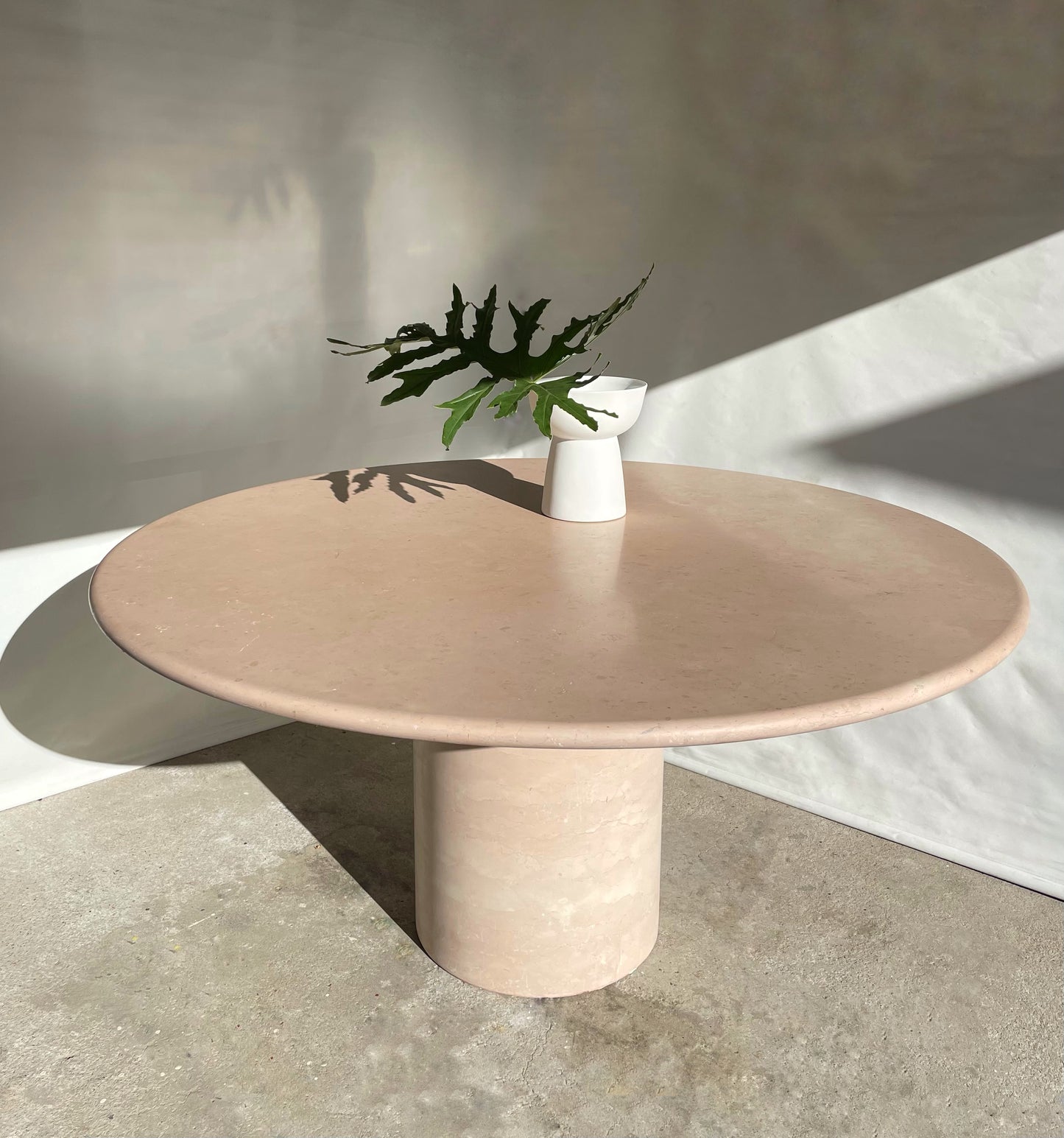 Vintage Round Marble Dining Table