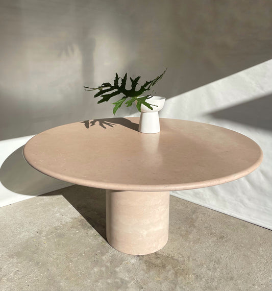 Vintage Round Marble Dining Table
