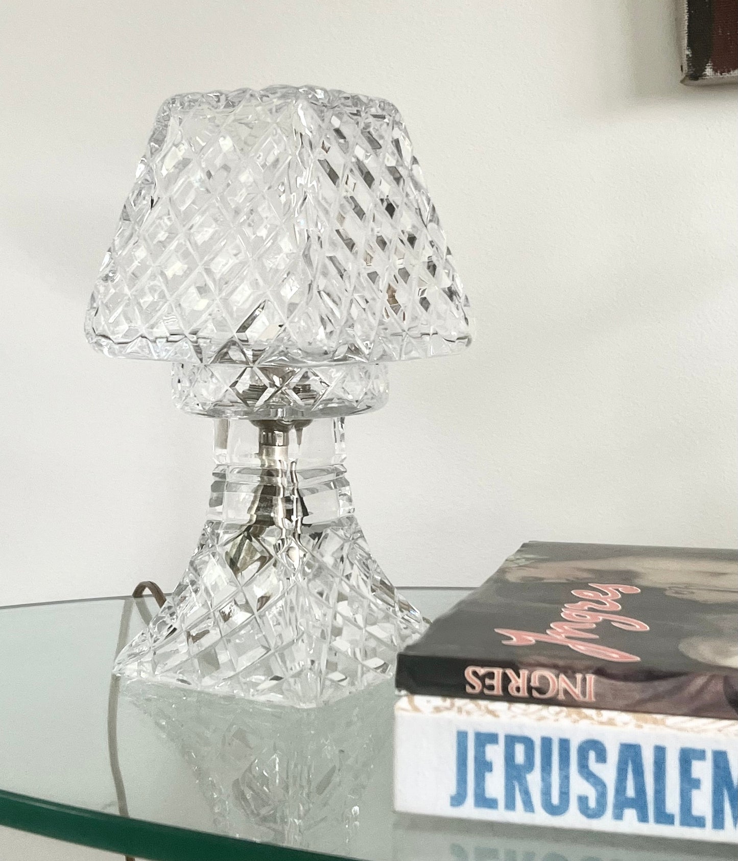 - Crystal-Cut Square Mushroom Lamp, 1960s