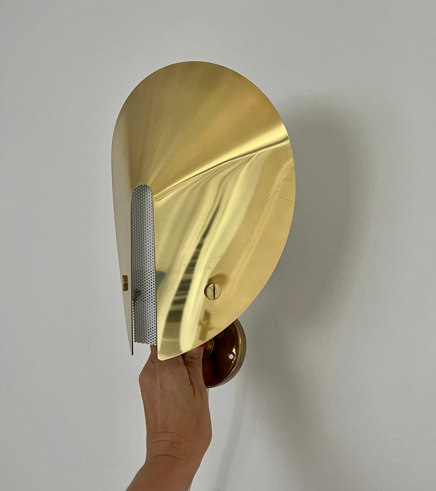 Pair of Vintage Brass Sconces by Aneta, Sweden