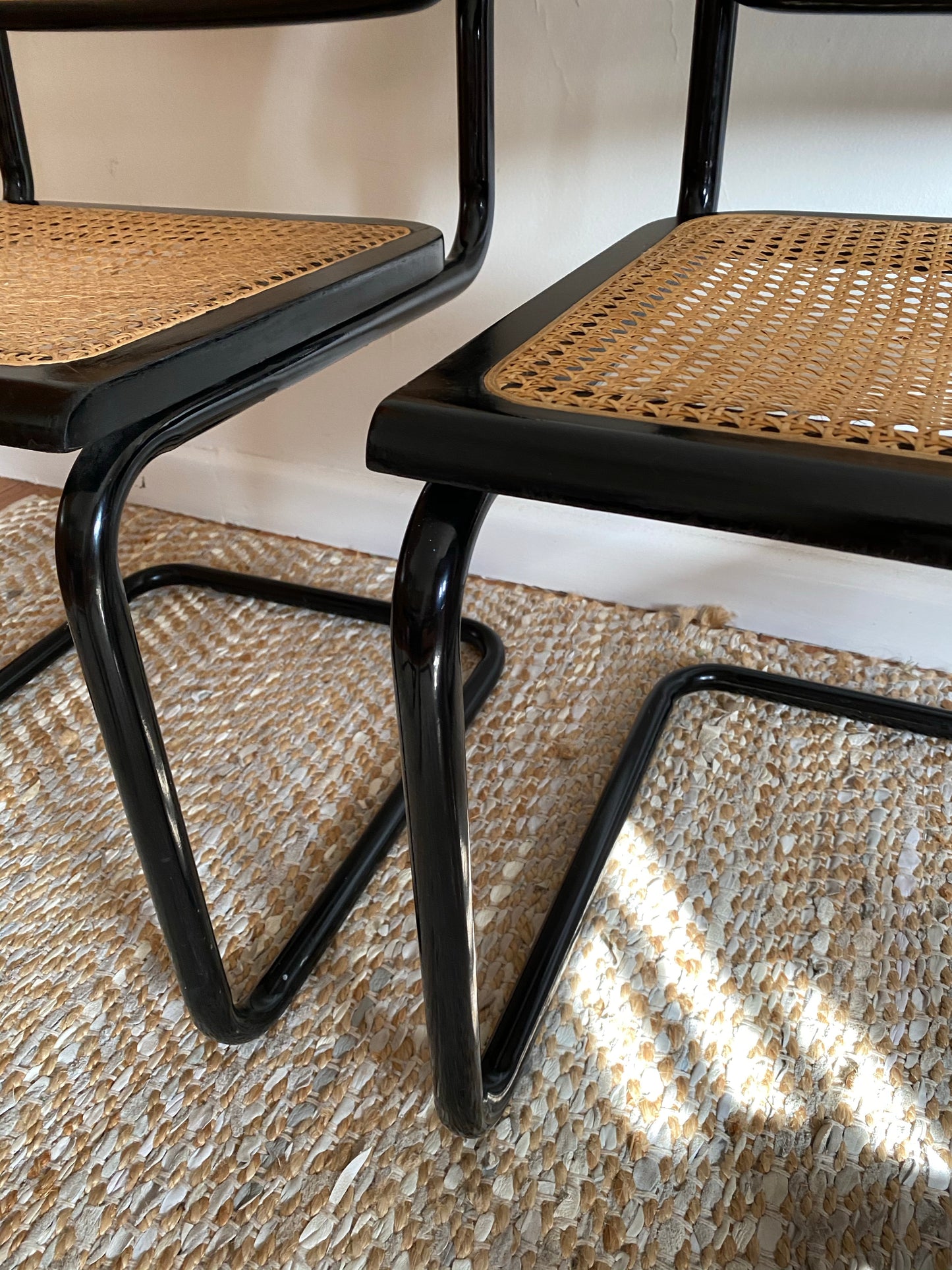 Set of 6 Black Cesca Chairs