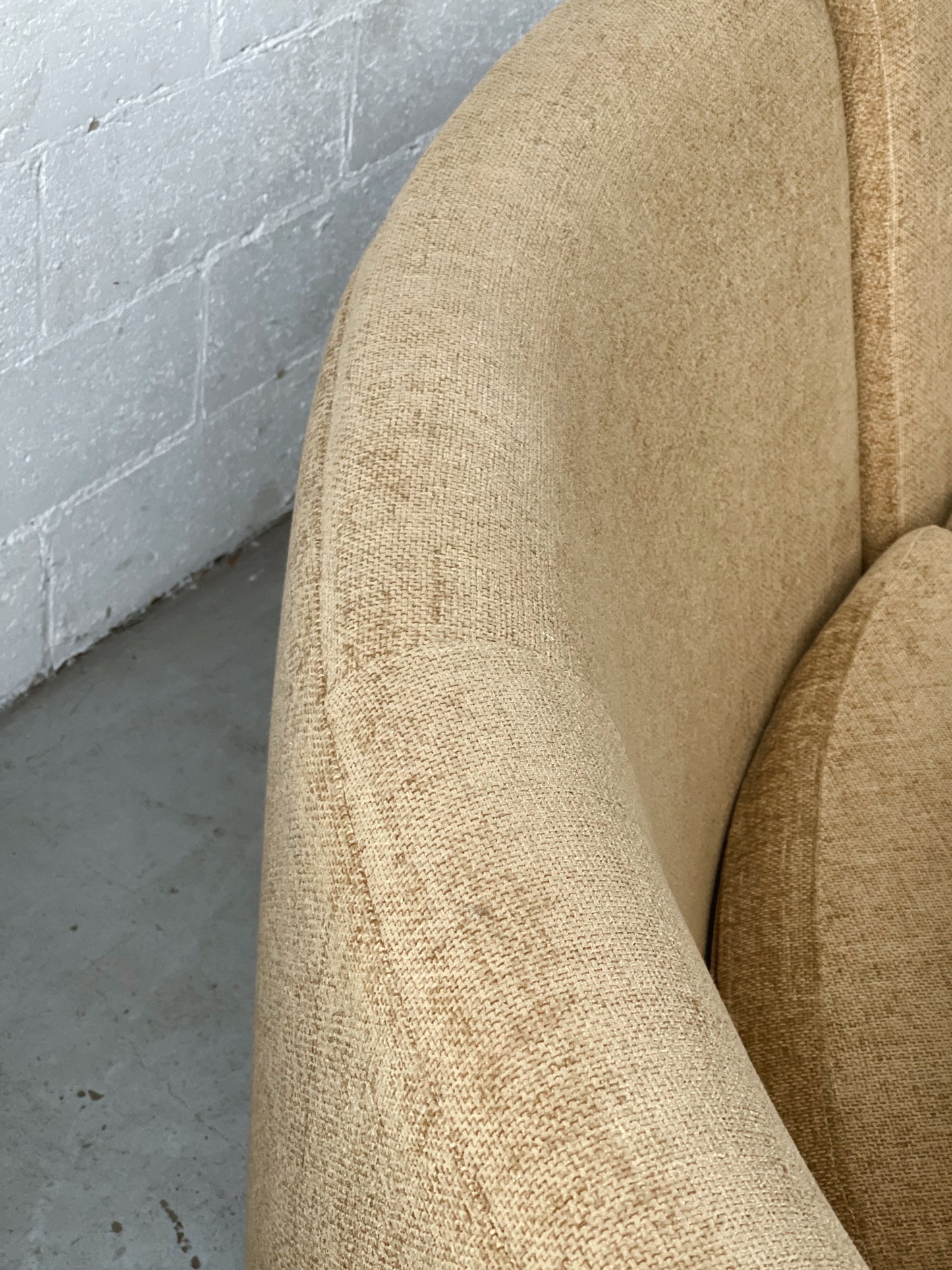 Curved Modular Sofa with Ottoman