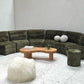 - Bespoke Green Chenille Modular Sofa Set
