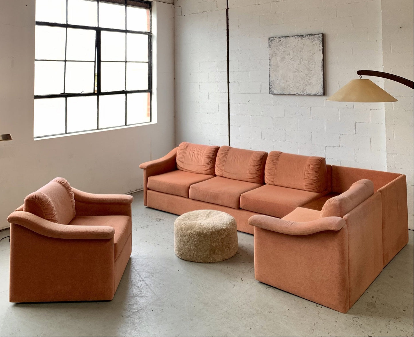 Pink Modular Sofa by Parker