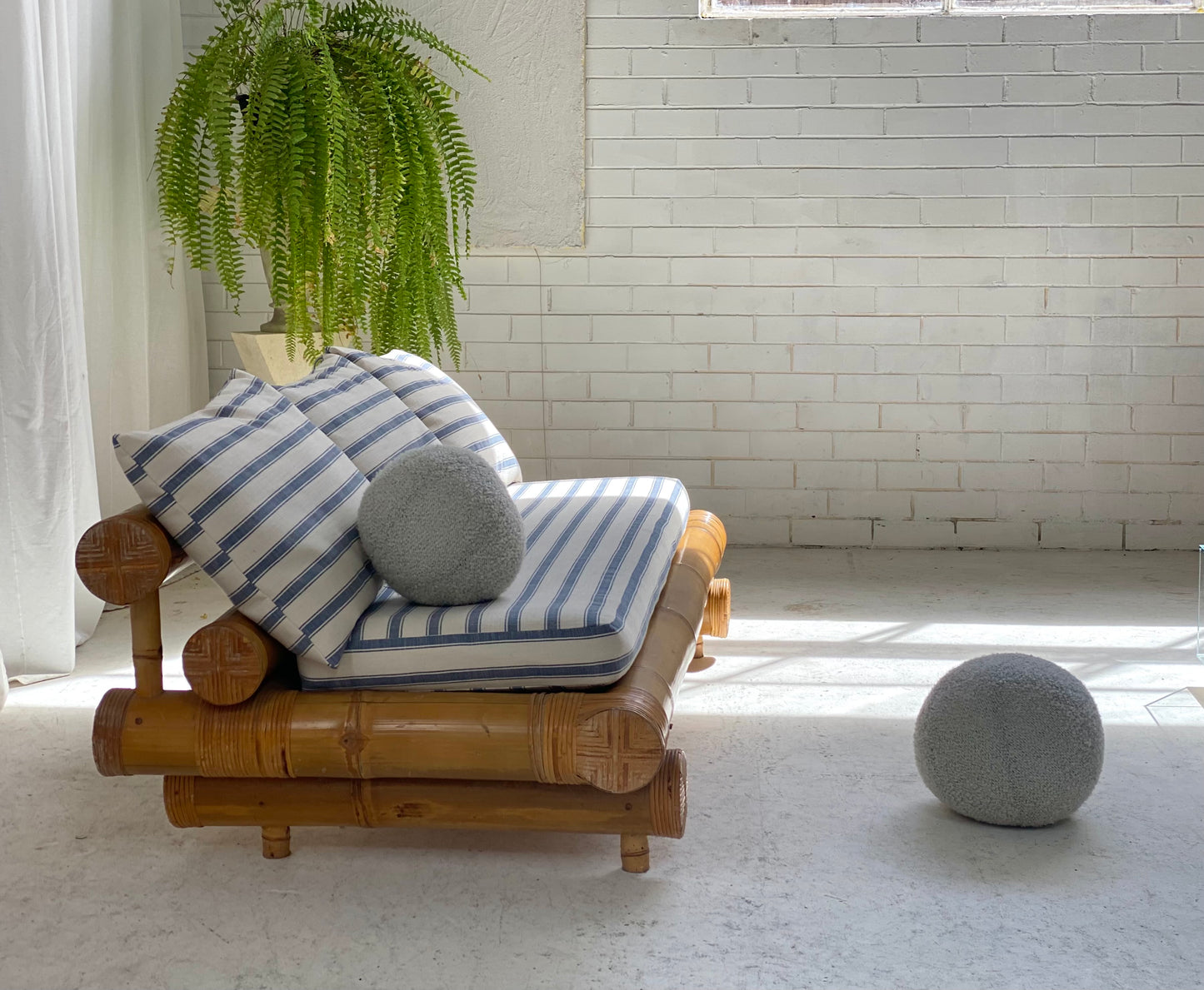 Vintage Bamboo Sofa Daybed