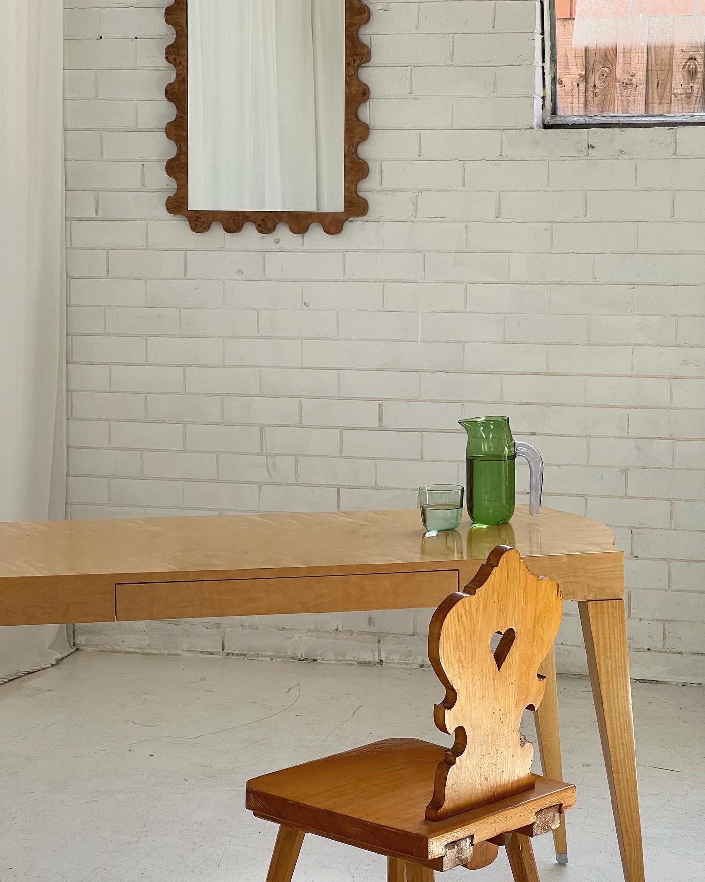 - Light Wooden Desk/Console Table