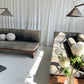 - Custom Italian Vintage Leather Sofa Set