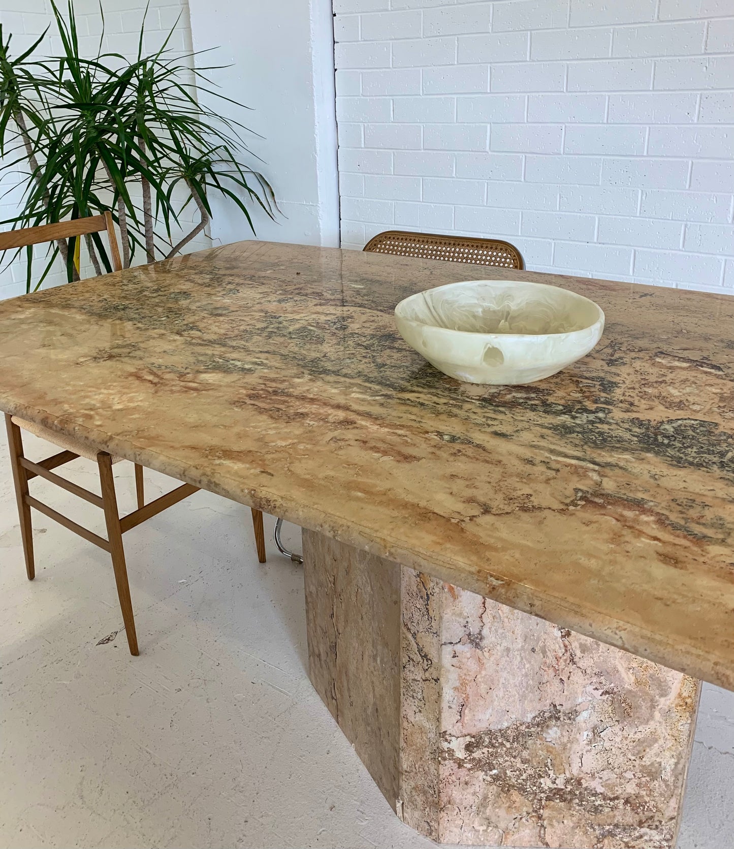 Vintage Marble Dining Table