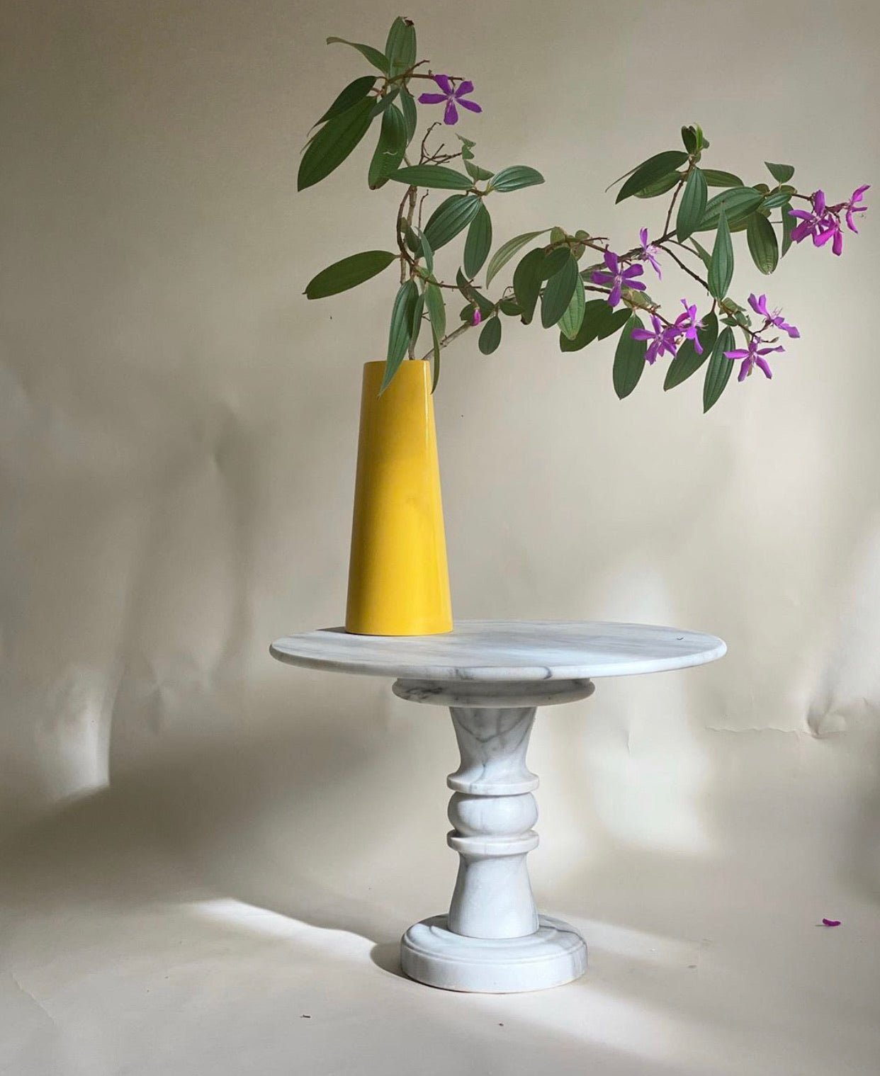 Carrara Marble Side Table