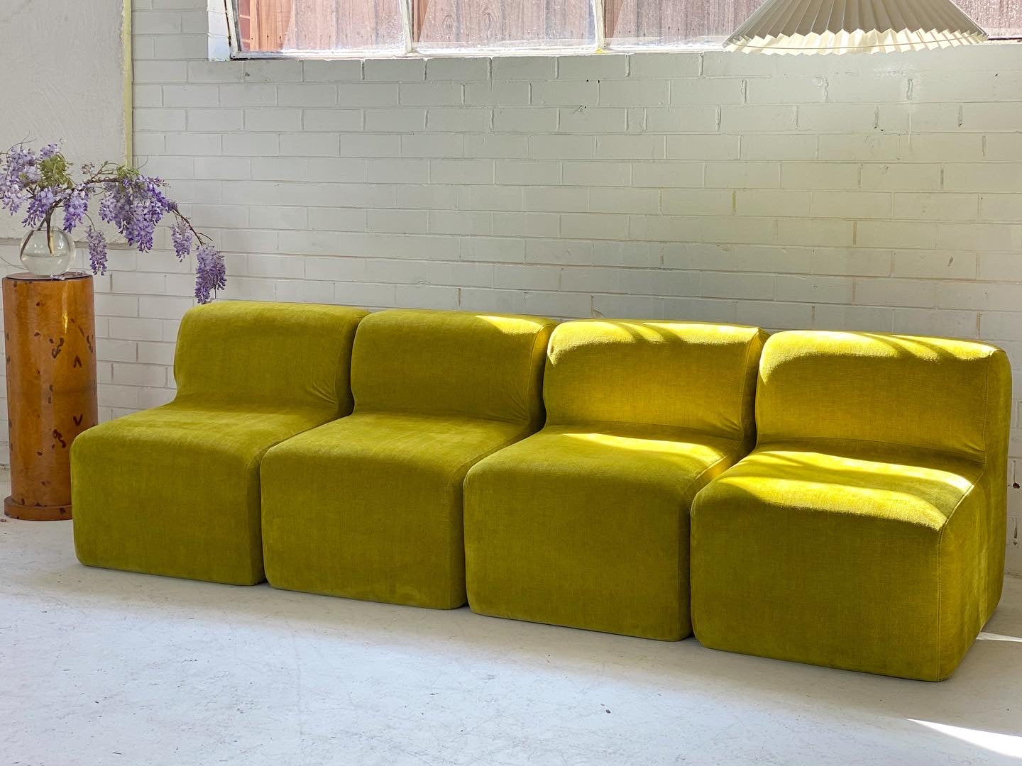 Velvet Chubby Modular Sofa Set