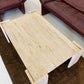 Absolutely Stunning Large Vintage Unfilled Travertine Coffee Table