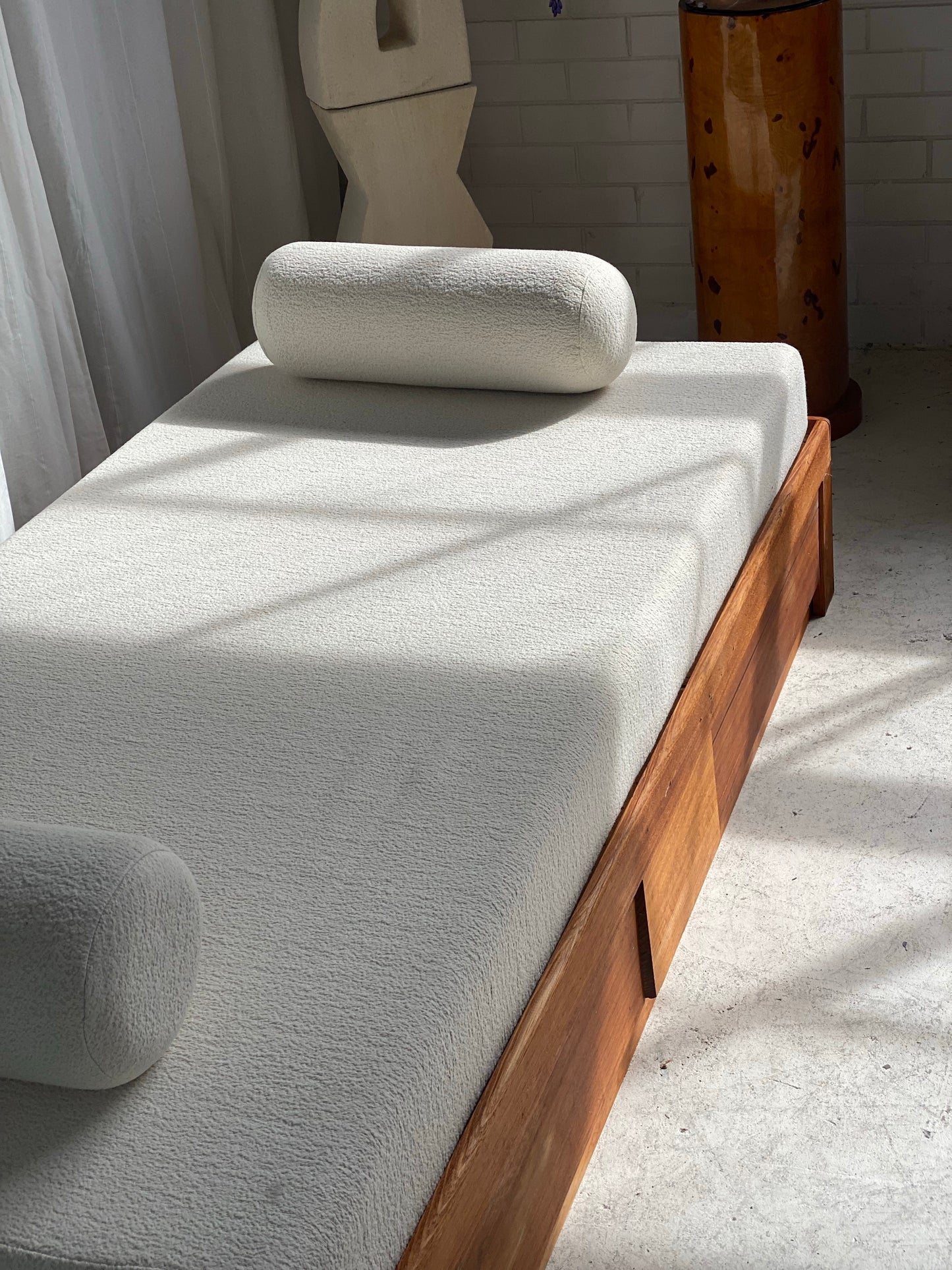 Vintage Handmade Wooden Daybed Sofa