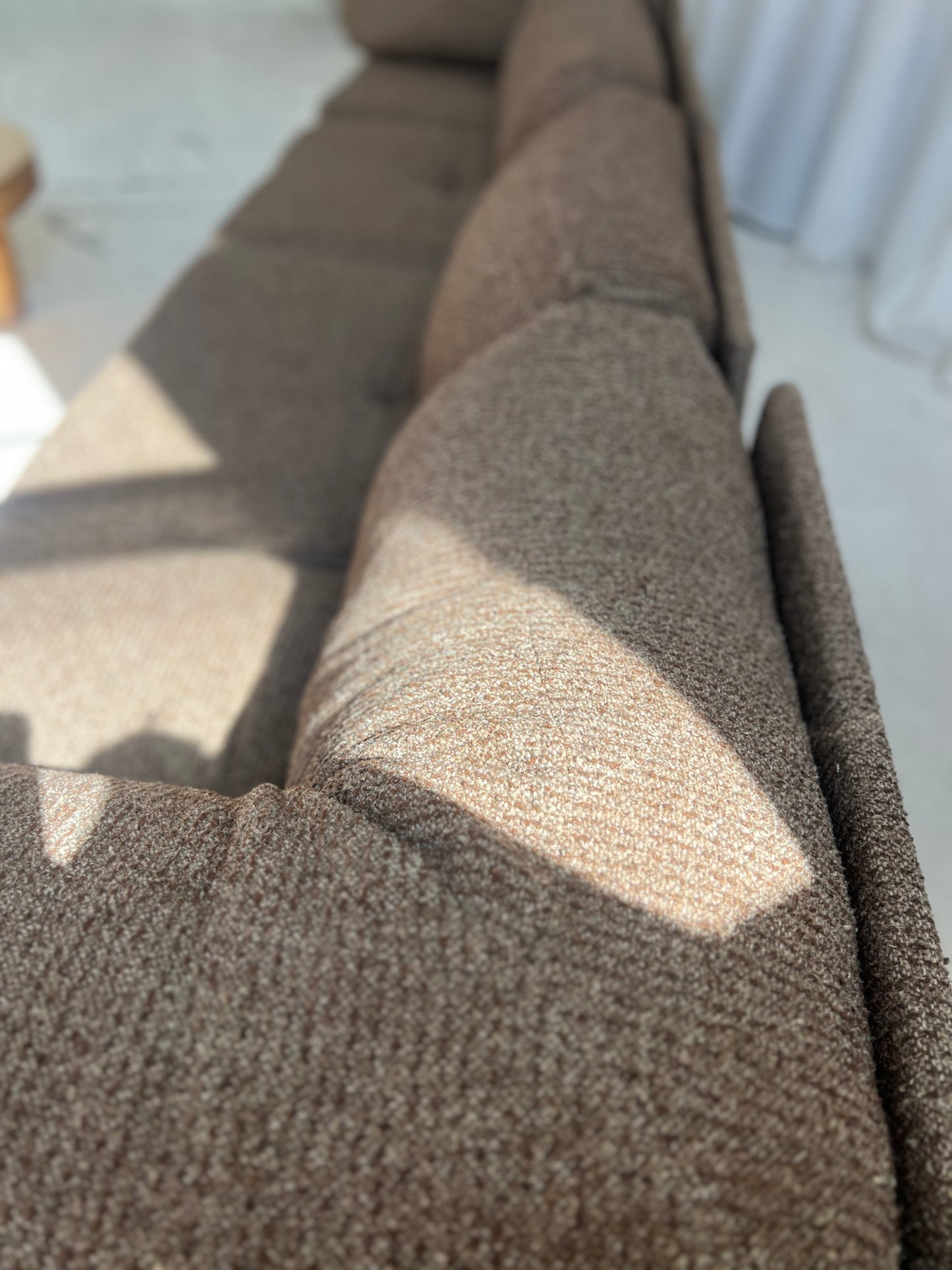 - Vintage Brown Tweed Playpen Modular Sofa