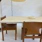 Vintage Italian Honed Travertine Dining Table