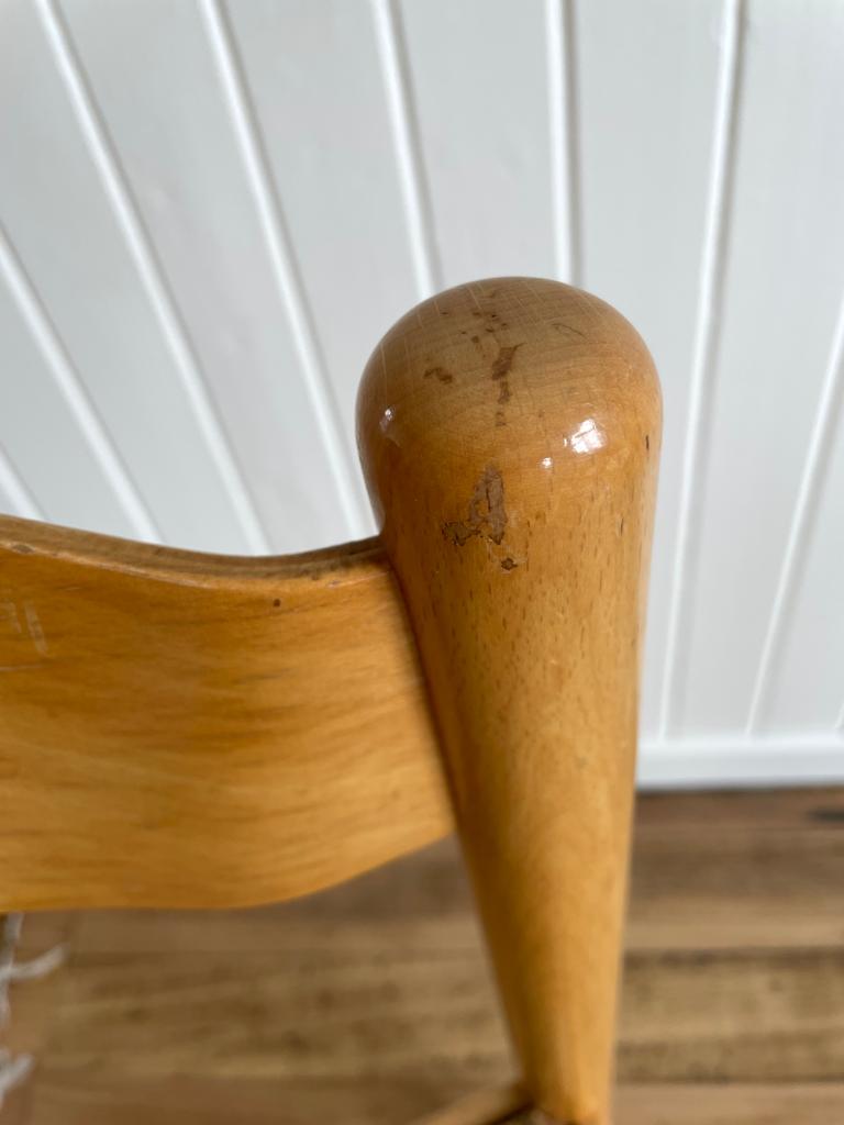 Vintage timber rush dining chairs