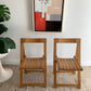 Original 1960’s Aldo Jacober and Pierangela d’Aniello “Trieste” Folding Chairs for Bazzani