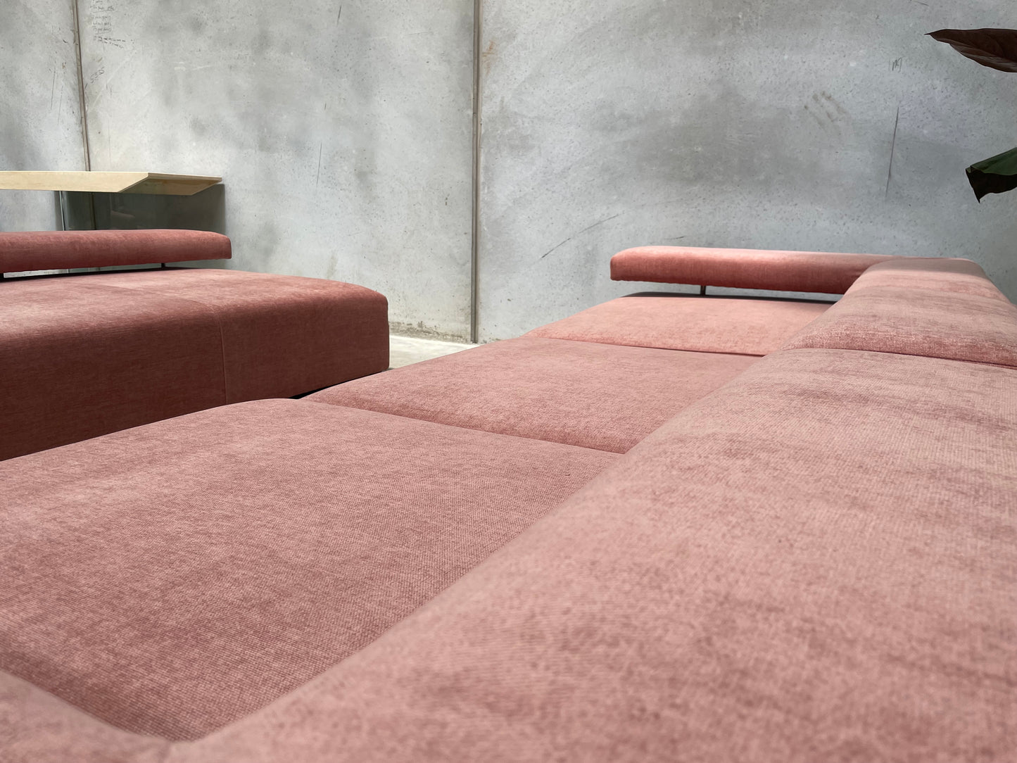 Pink Five Piece Modular Sofa