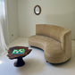Bespoke Curved Sofa in Cashew Velvet