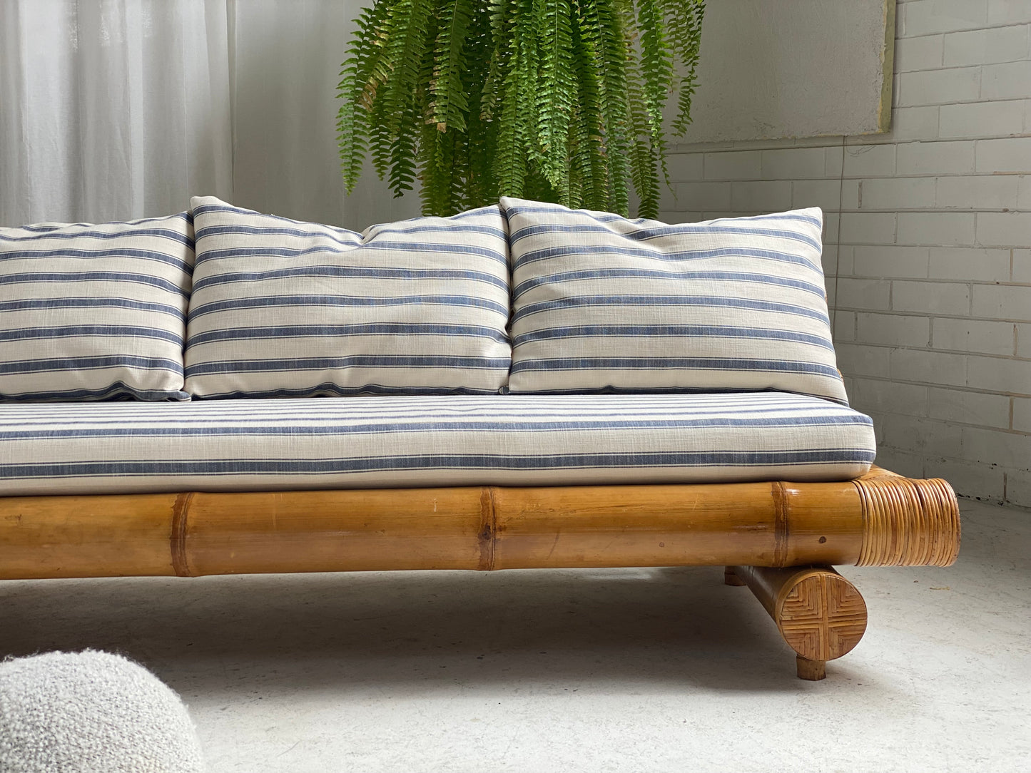 Vintage Bamboo Sofa Daybed