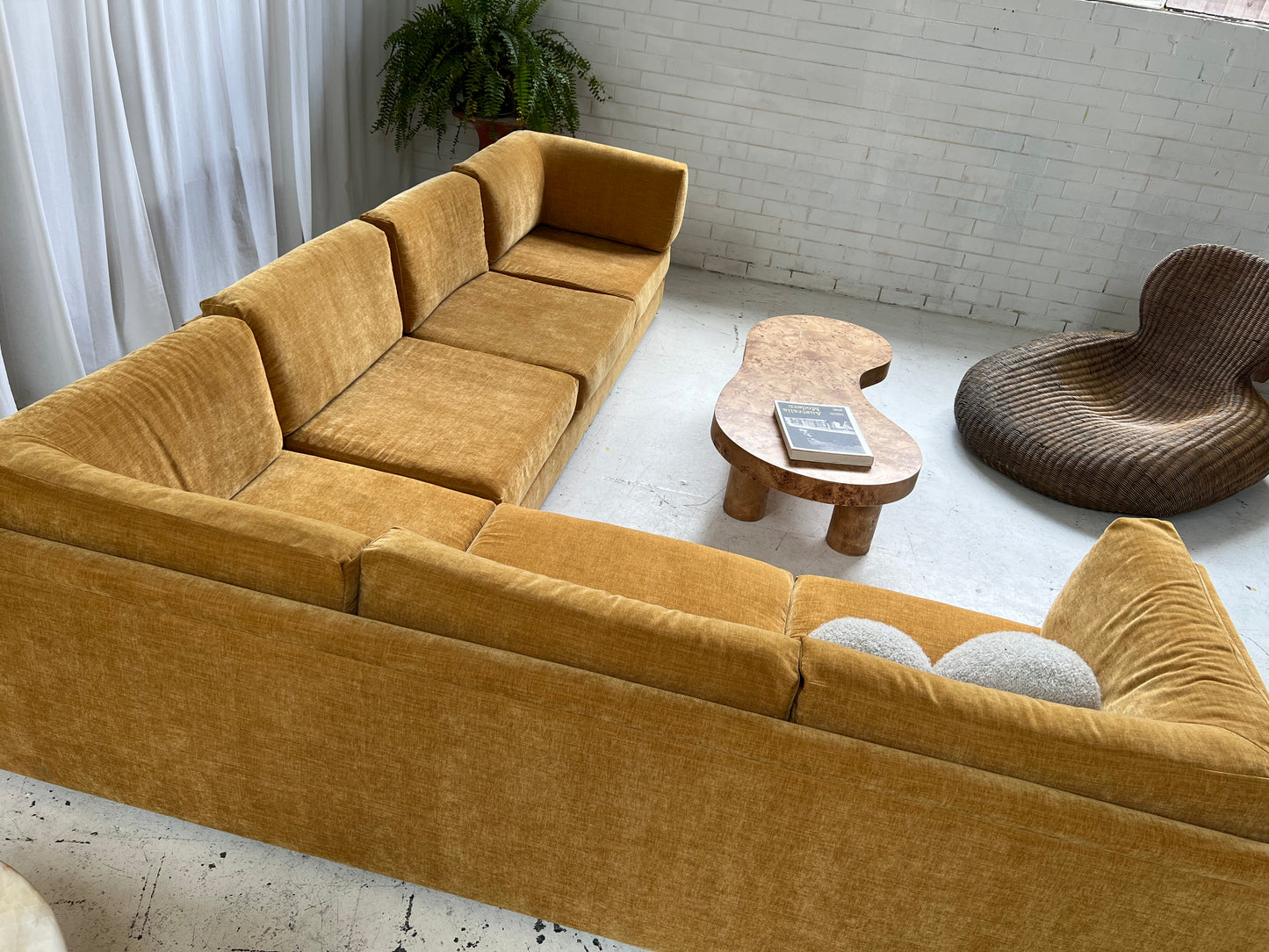 - Bespoke Mustard Modular Sofa Set