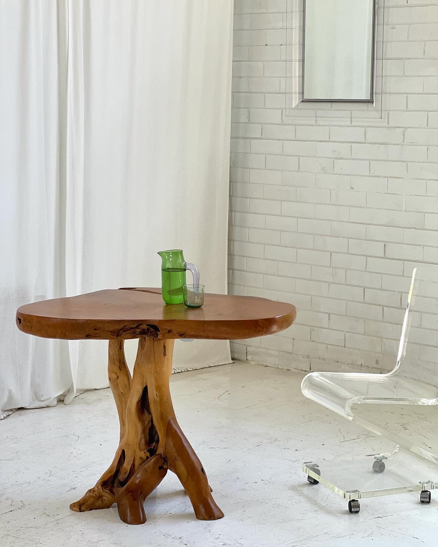- Organic Wooden Root Table