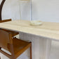 Vintage Italian Honed Travertine Dining Table