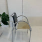Tubular Chrome Chair with Cowhide Seat