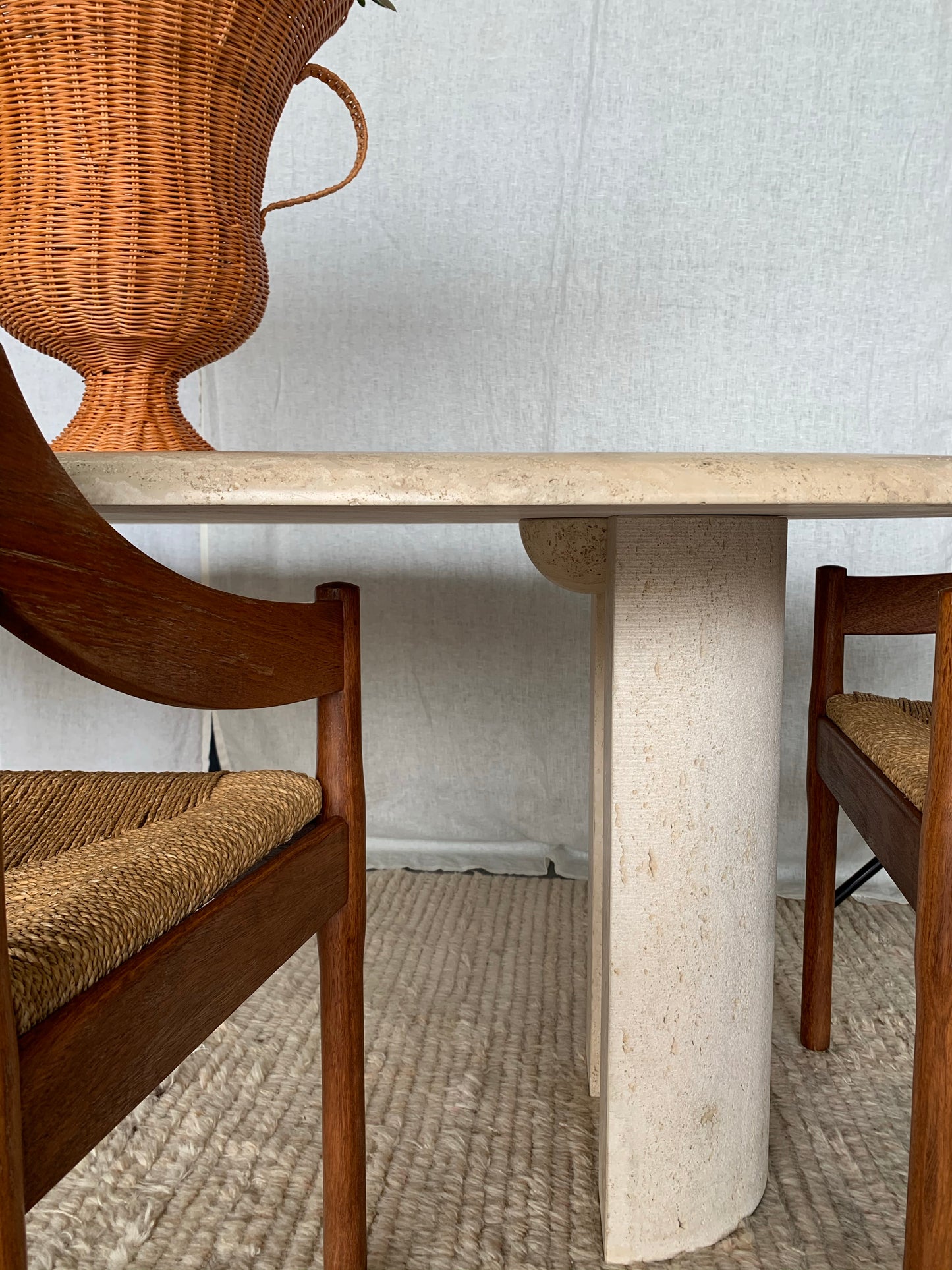 Travertine Dining Table
