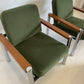 Vintage Teak and Chrome Sebel Armchairs